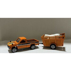 Majorette 300 Series Betaillere Toyota Hilux Pickup Truck&Trailer RARE